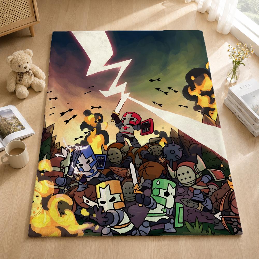 Game C-Castle Crashers Throw Blankets Soft Warm Flannel Blanket Bedding For Bed Living Room Home Sofa
