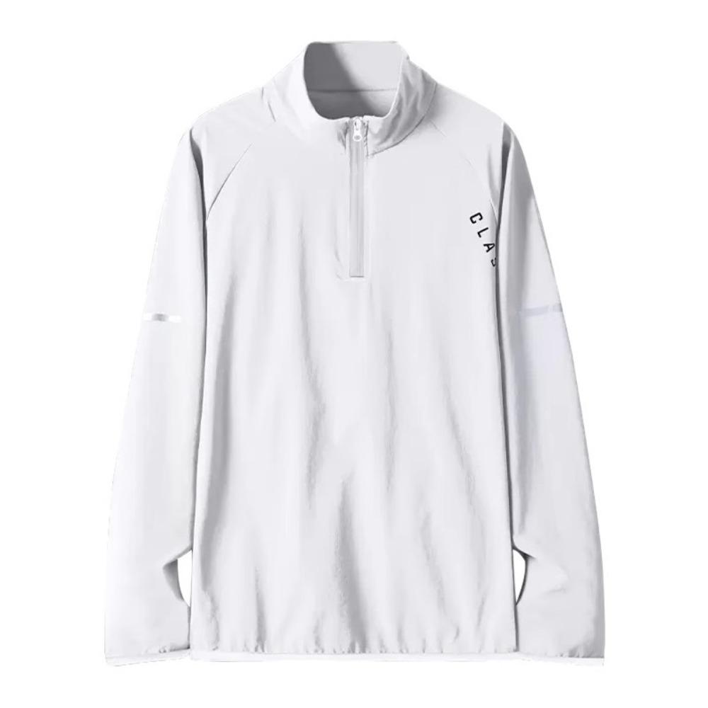 Quick Dry Sport Running Shirts with Reflective Strip Men Sport T-shirt  Football L белый