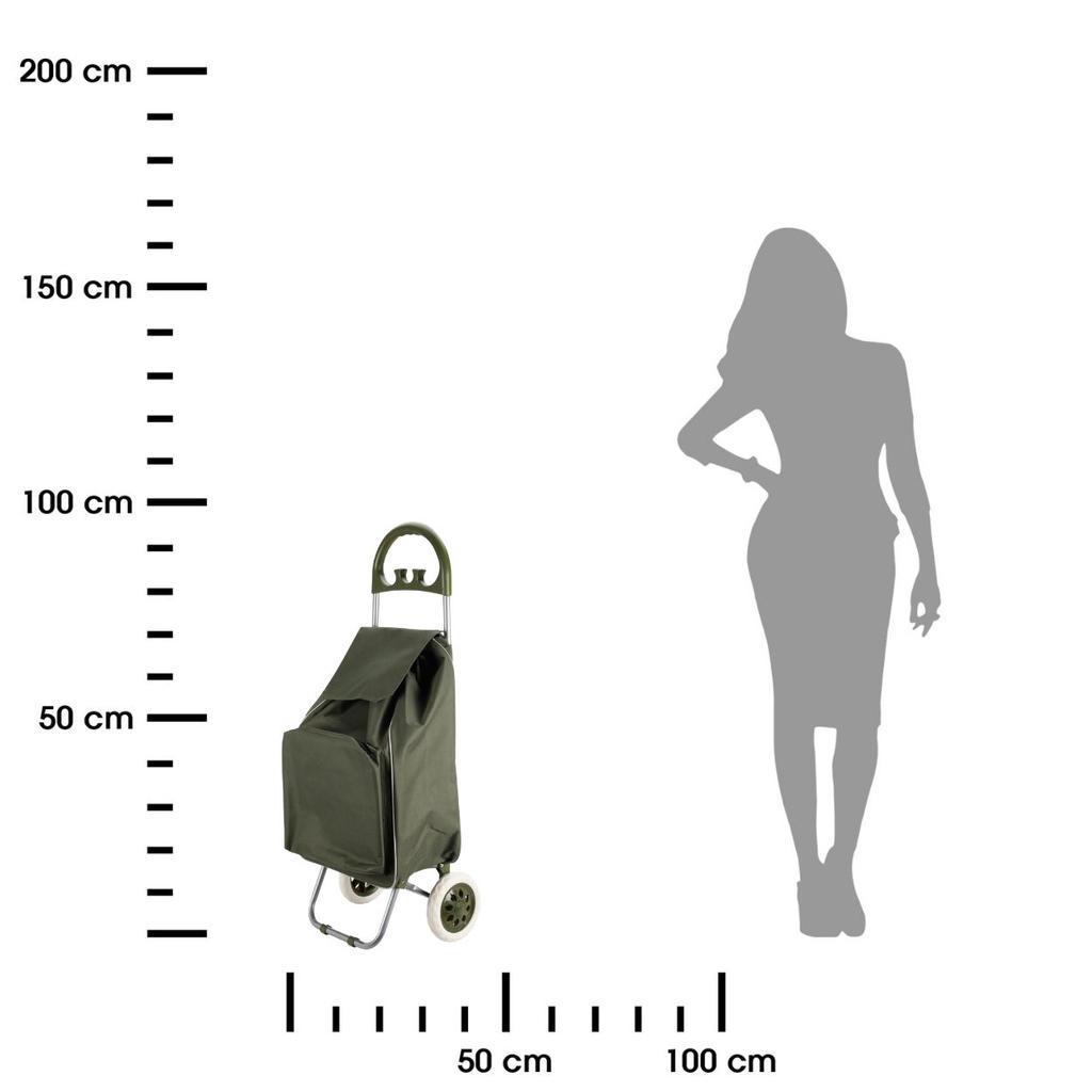 Foldable Tourist Shopping Cart 40L