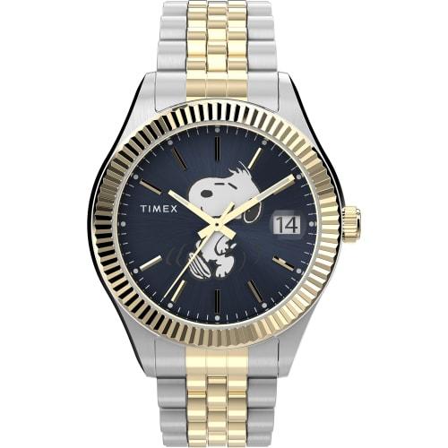 Timex Women's Peanuts X Waterbury Legacy Watch, Blue/2, One Size, Classic