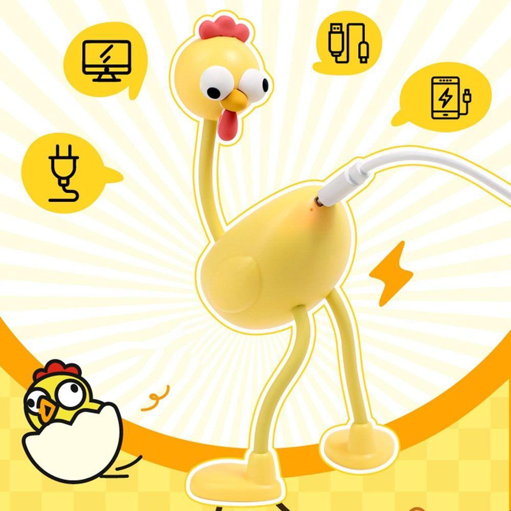 Rooster Shape Bedroom Lamp USB Table Lamp Cute Bedside Lamp  Desktop Decoration