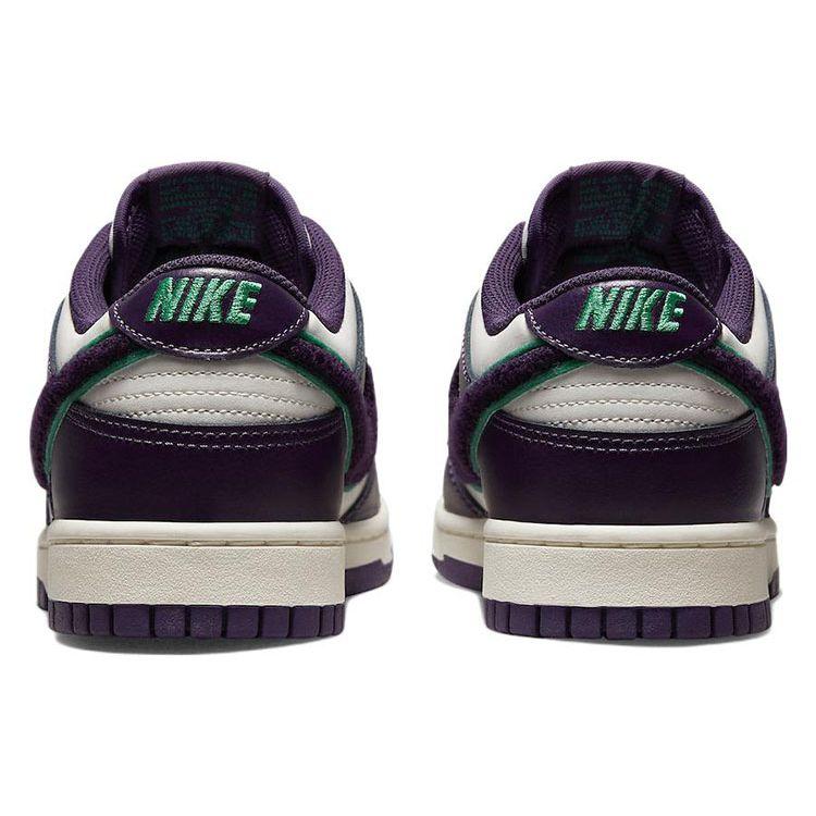 Nike Dunk Low Chenille Swoosh - Grand Purple Men Sneakers White Sail Neptune-Green DQ7683-100