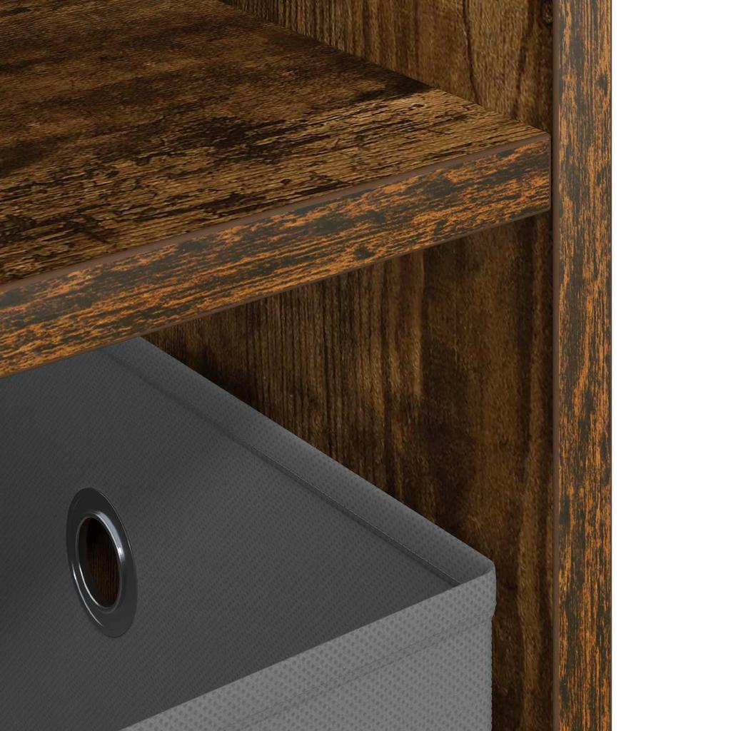 TV Stand with Drawers Smoked Oak 79 x 40 x 48 cm