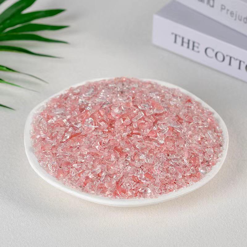 Polished Donghai Crystal Raw Stones: White, Pink, Purple, Yellow, Green Aventurine for Fish Tanks and Demagnetizing.