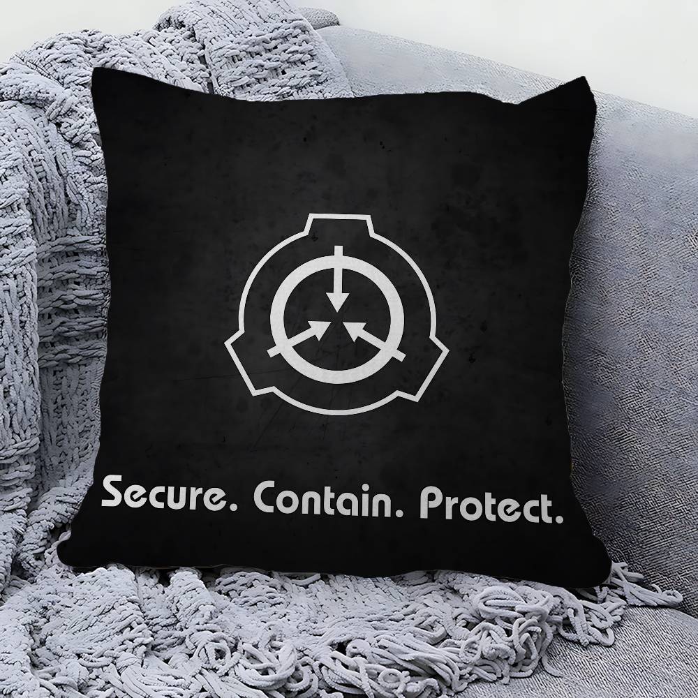 Popular Foundation Scp F-Foundation Game Cushion Cover Pillowcase Upholstery Sofa Throw Pillow Home Decor Pillowcas