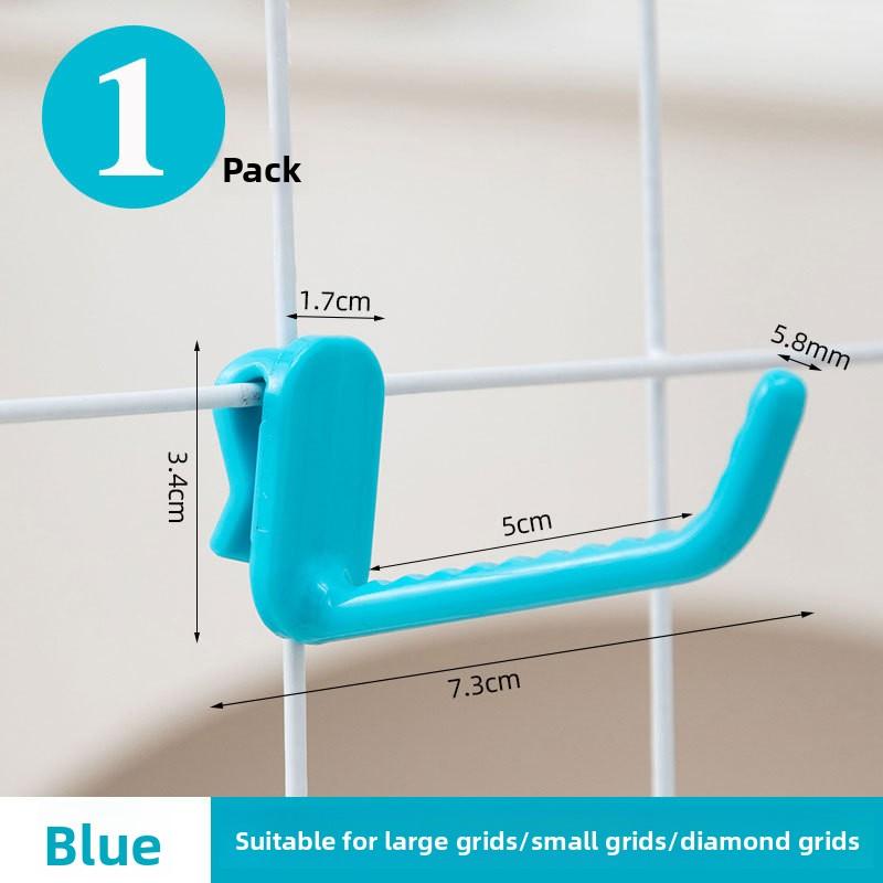 1 STÜCK Gitter Kunststoff Nagelfreier Haken Drahtgitter Regal Wand Ausstellhaken Kindergarten Aufbewahrungshaken Stanzfrei