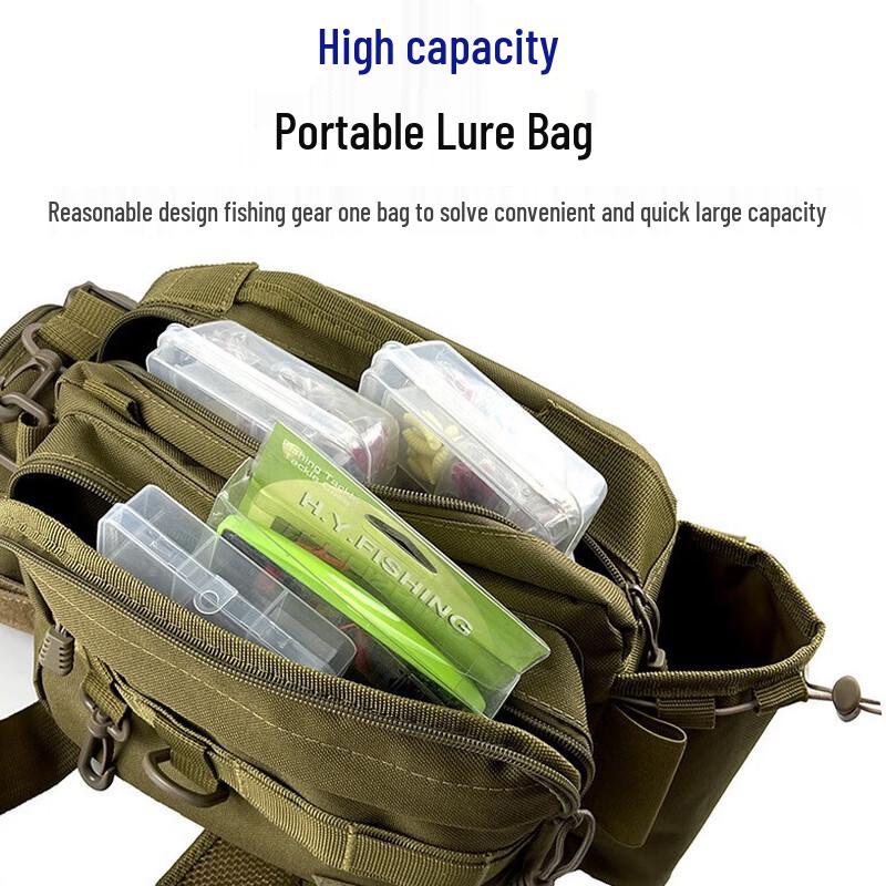 Brangdy F108 Outdoor Fishing Tackle Bag - Waist & Crossbody
