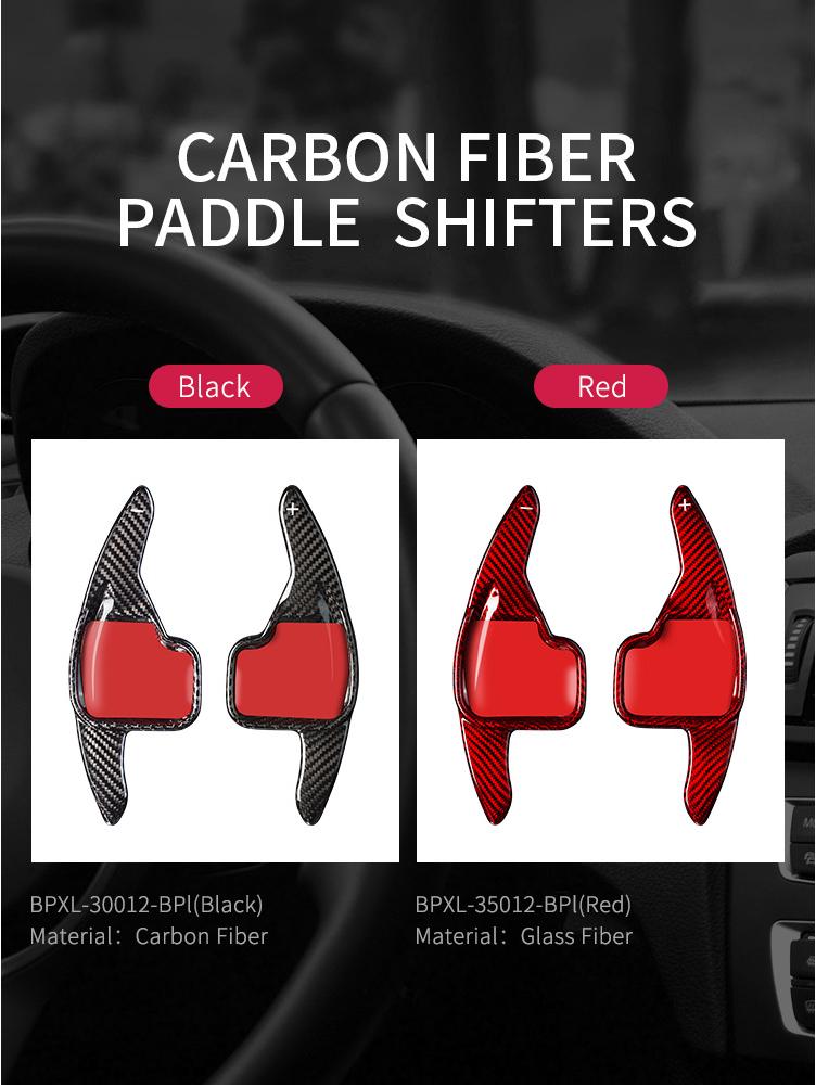 T-Carbon Extended Carbon Fiber Shift Paddles for BMW 2 Series F20 & 3 Series F30 Steering Wheel Modification