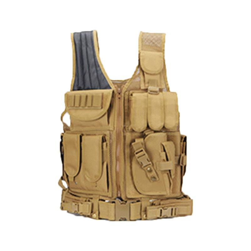Tactical Level 3 Molle Vest: Camouflage Outdoor Military Training Gear One Size