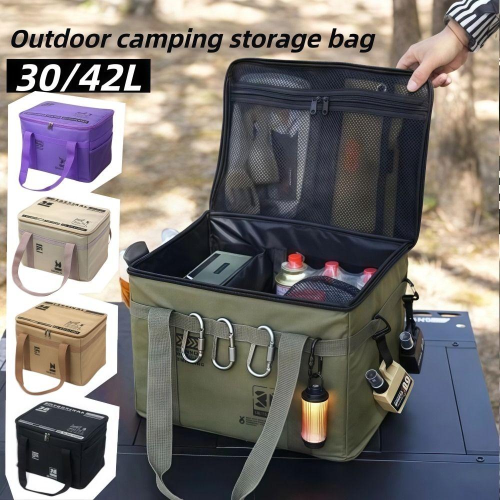 Foldable Picnic Storage Bag 42L/30L Trunk Storage Bag Thickened Camping Storage Bag  Outdoor