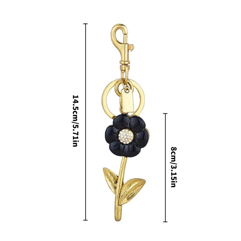 Sunflower Keychain Elegant Metal Designs For Keys Bags And Fashion Accessories