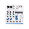 4 Channel Sound Mixer DSP Digital Reverb USB BT MP3 Module XLR 6.35mm 3.5mm Inputs 48V Phantom Power for Live Streaming