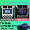 Android Multimedia For Jeep Compass 1 MK 2006 - 2010  Car Stereo CPU Radio QLED Player GPS Navigation Carplay Auto HDR Wifi No