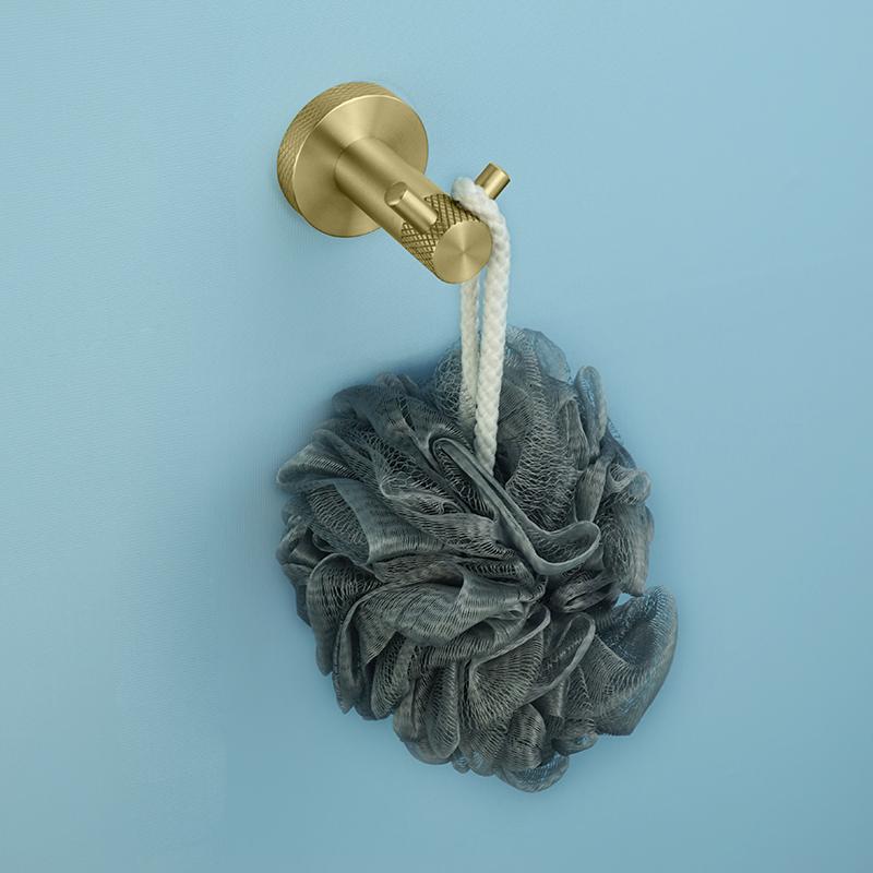 Brushed Gold Stainless Steel Knurling Towel Bar Holder Toilet Roll Holder Bathrobe Hook Hanger Towel Holder Bathroom Accessories