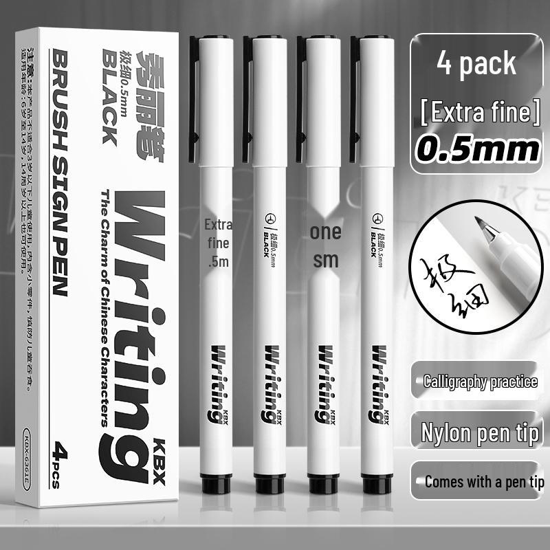 Elegant Calligraphy Brush Pen - Student & Adult Beginner, Fountain Pen Style with Soft Tip for Regular Script