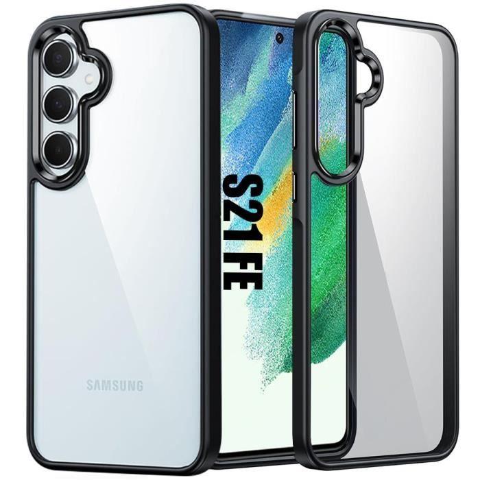 Coque - samsung - galaxy s21 fe - protection antichoc - ultra-mince - rigide transparent