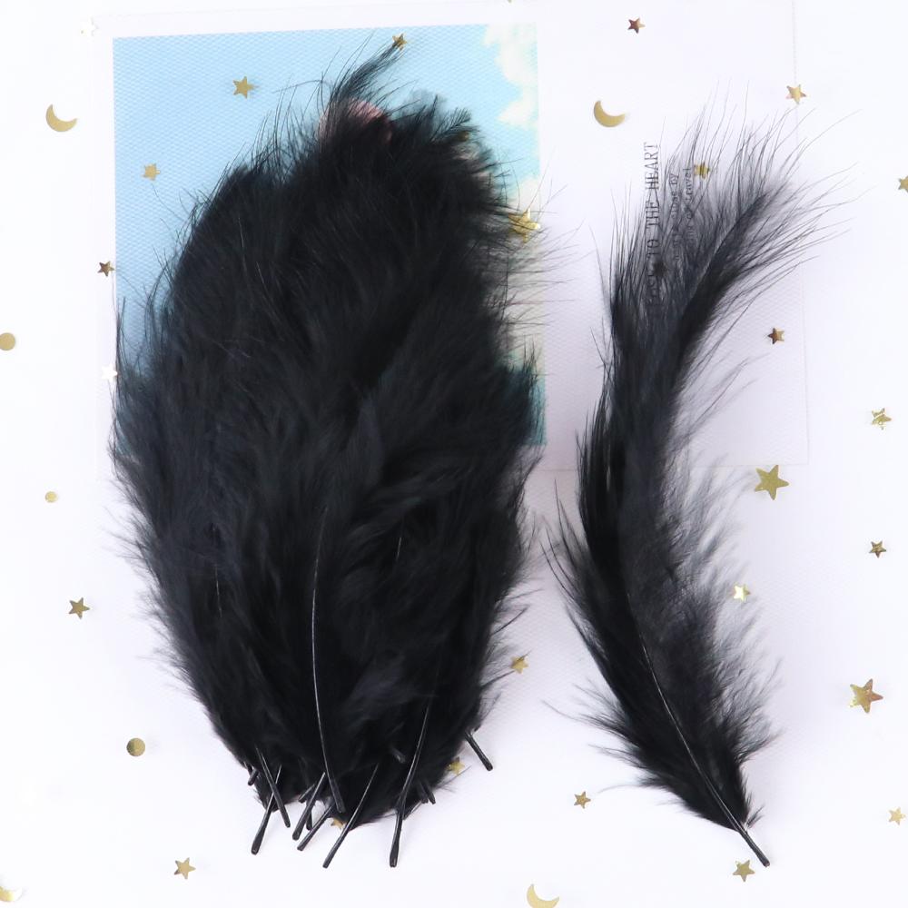 50 PCS Turkey Marabou Feathers 10-15CM Fluffy Decorative Feather for DIY Wedding Dress Jewelry Decoration Accessories Plumes