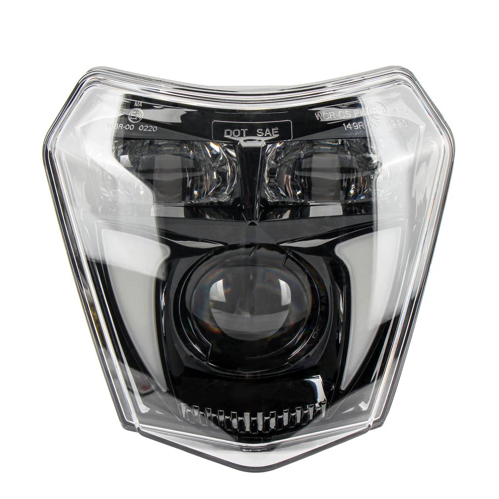 For KTM EXC XCW XC Motocross LED Headlight Lamp Core SX-F XC-W 125 250 300 350 450 530 2019-2024 Dirt Bike Head Light Enduro
