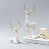 High End Deer Statue Reindeer Figurines Resin Sculpture For Living Room Luxury Home Decoration Nordic Tabletop Ornaments New