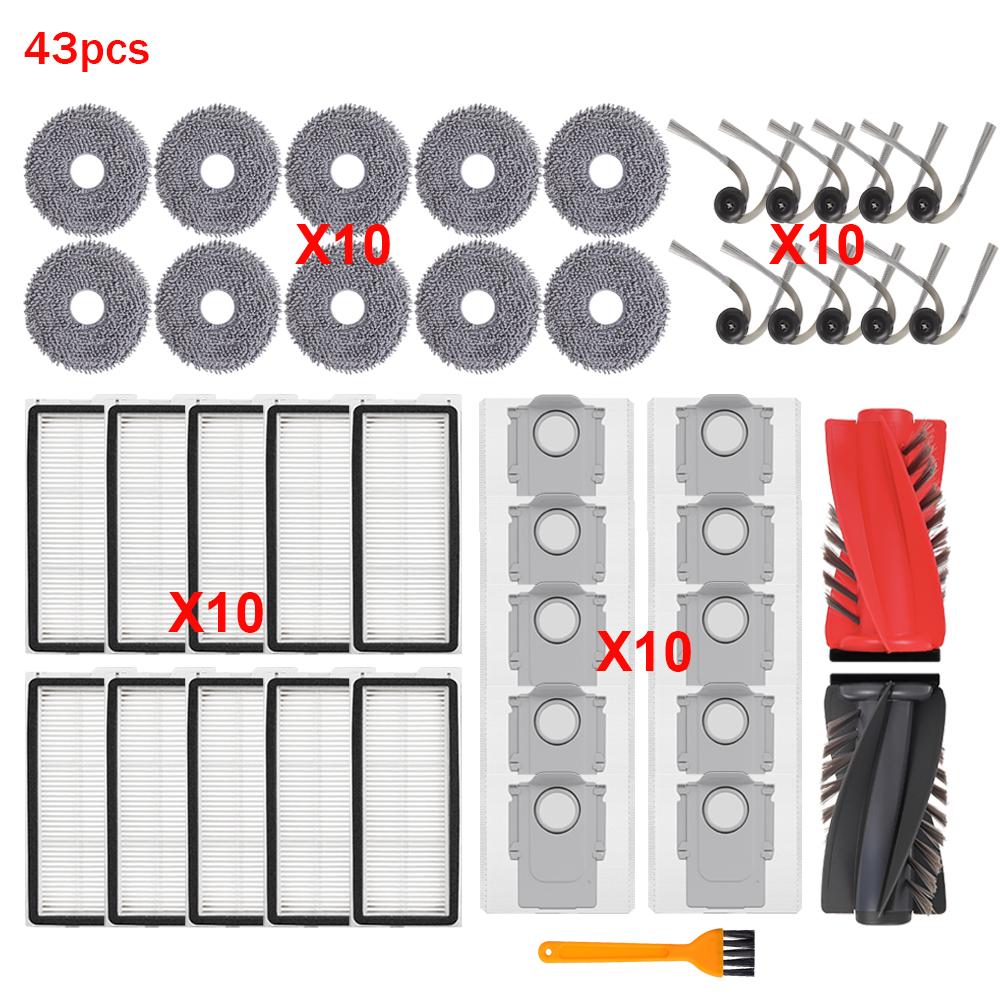 Für Roborock Qrevo Curv/S1V/Curv S1X/Curv 1A1/1XC/C Pro/C/CurvC/P11 PRO Staubsauger Hauptseitenbürste Filter Mopptuch Staubbeutel Ersatzteile