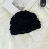 Women's Handmade Crochet Mohair Flower Beanie Hat