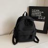 Minimalist Backpack for Women and Men Lightweight Nylon School Bag with Front Pocket