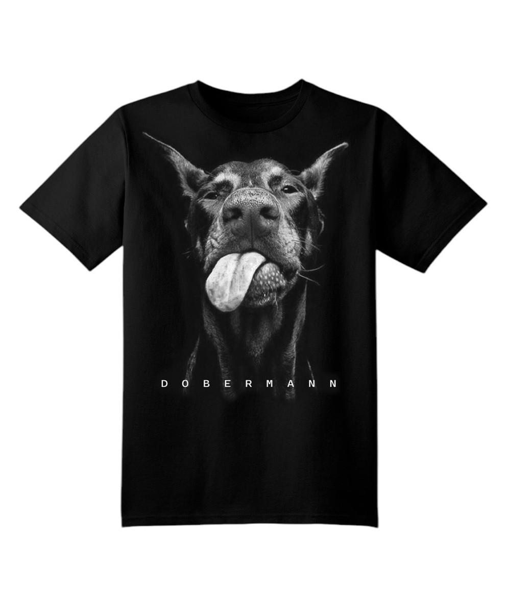 Doberman Y2k Shirt Y2k Top Streetwear Shirt Dog Print Tee S-5XL Unisex T-Shirt XXL