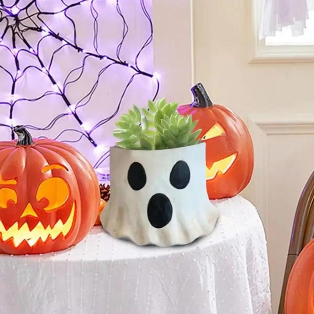 S M L Halloween Treat Buckets Candy Kettles Candy Bucket Ghost Treat Buckets  Halloween Decorations