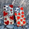 Cute Love Heart IMD Protective Phone Cases for Iphone 16 14 Pro Max Plus 15 11 12 13 Pro Max 13 Mini Plus Shockproof Laser Cover