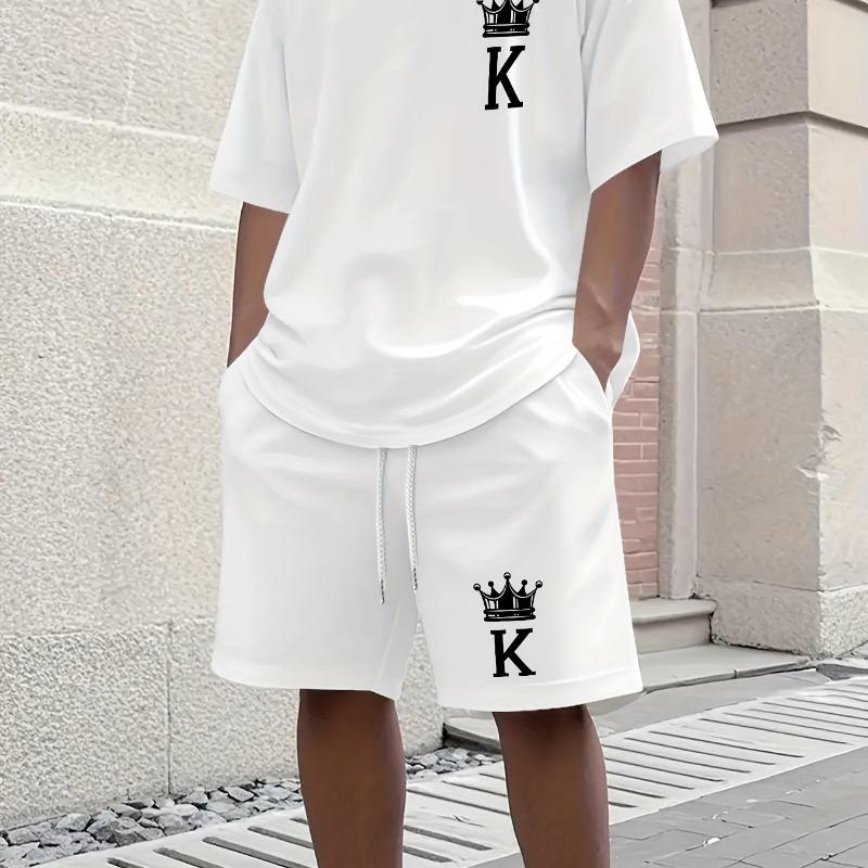 Men s Summer Sports Set 3D Printed Fashion Leisure Set S
