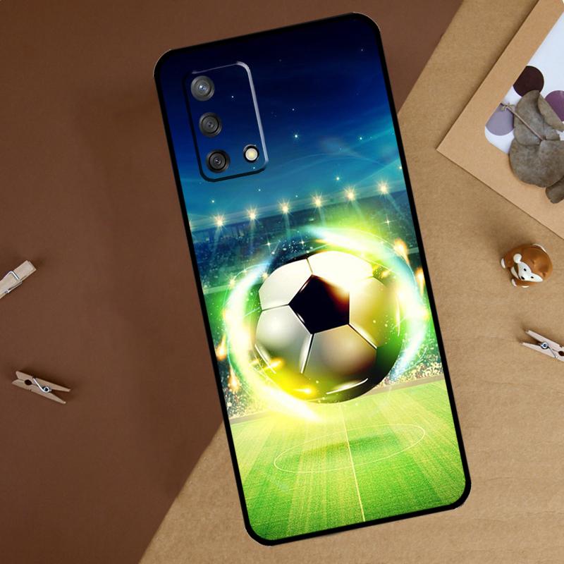 Football Case For OPPO A1K A52 A72 A5 A9 A83 A91 A93 A54 A74 A94 A15 A16 A31 A53 2020 Phone Cover
