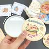 Cute Cartoon Single-sided Mirror Tinplate Cosmetic Mirror Durable Tinkering Mirror  Small Gift