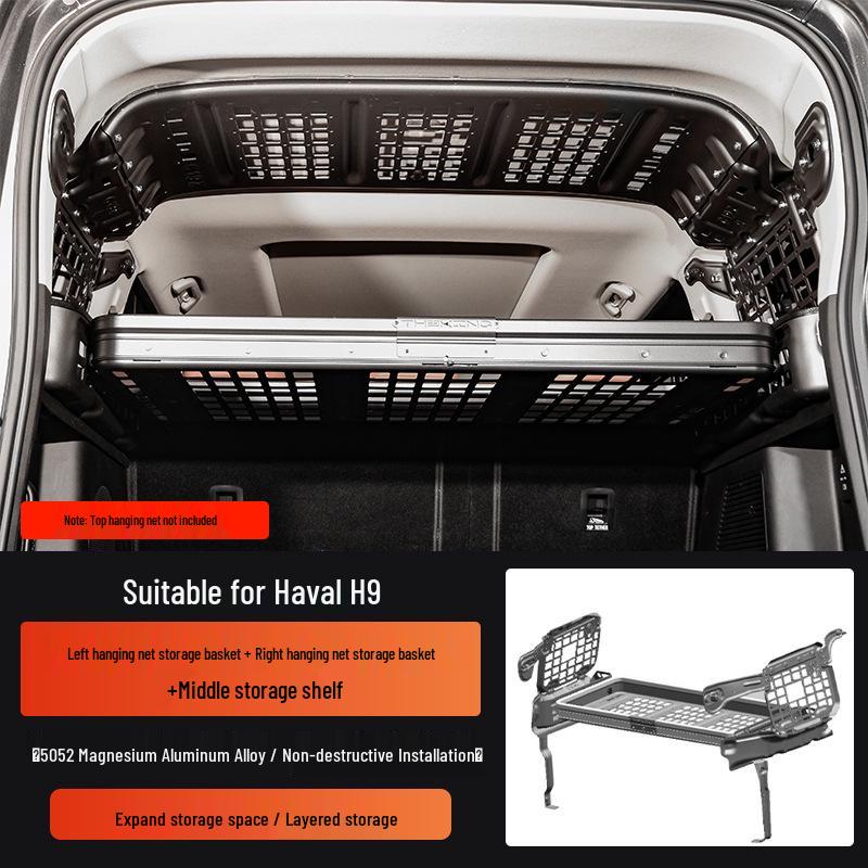 Haval H9 Gen 2 Trunk Mesh Flip-up Magnesium-Aluminum Storage Rack