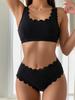 Women's Sexy Lace High-Waisted Bikini - European & American Style Vacation Swimsuit
