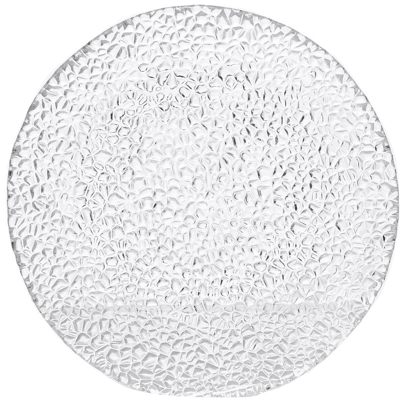 7 inch, rain-drop embossed glass cake plate, creative sushi plate, wedding fruit dessert plate, borden kitchen food dish