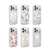 Flower Pattern IMD Glitter Magnetic Phone Case