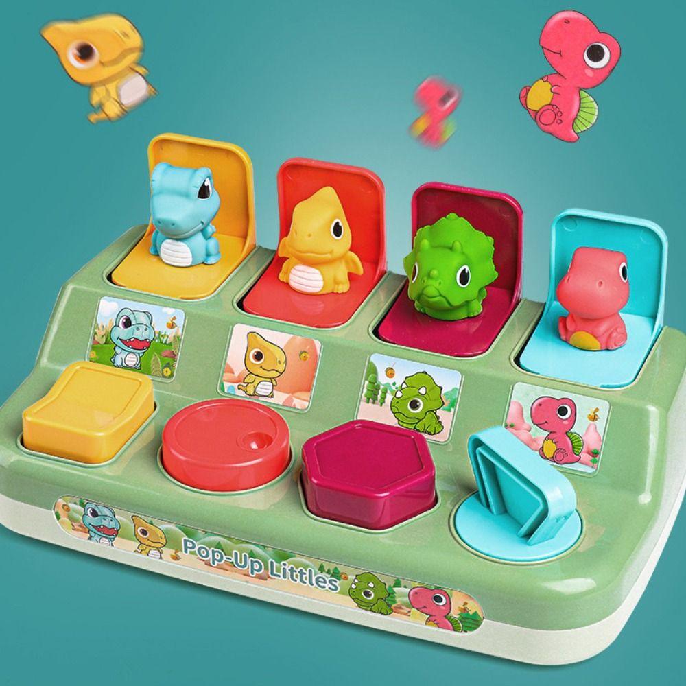 Montessori Interactive Animal Toy Box Cartoon Animals Activity Pop Up Toy  Kids Gifts
