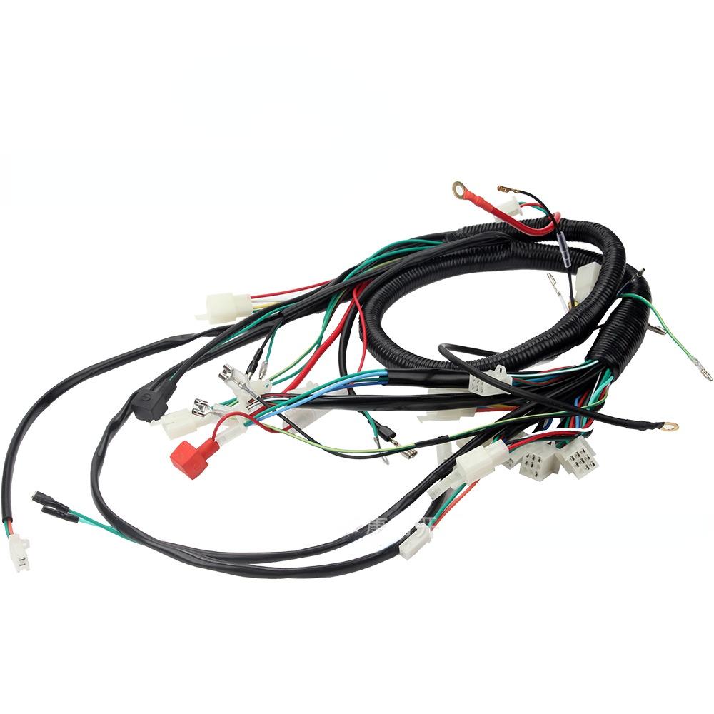 Motorrad Elektrostarter Kompletter Kabelbaum passt für 150ccm 200ccm 250ccm ATV Pit Quad Bike Buggy Go Kart Kabelbaum
