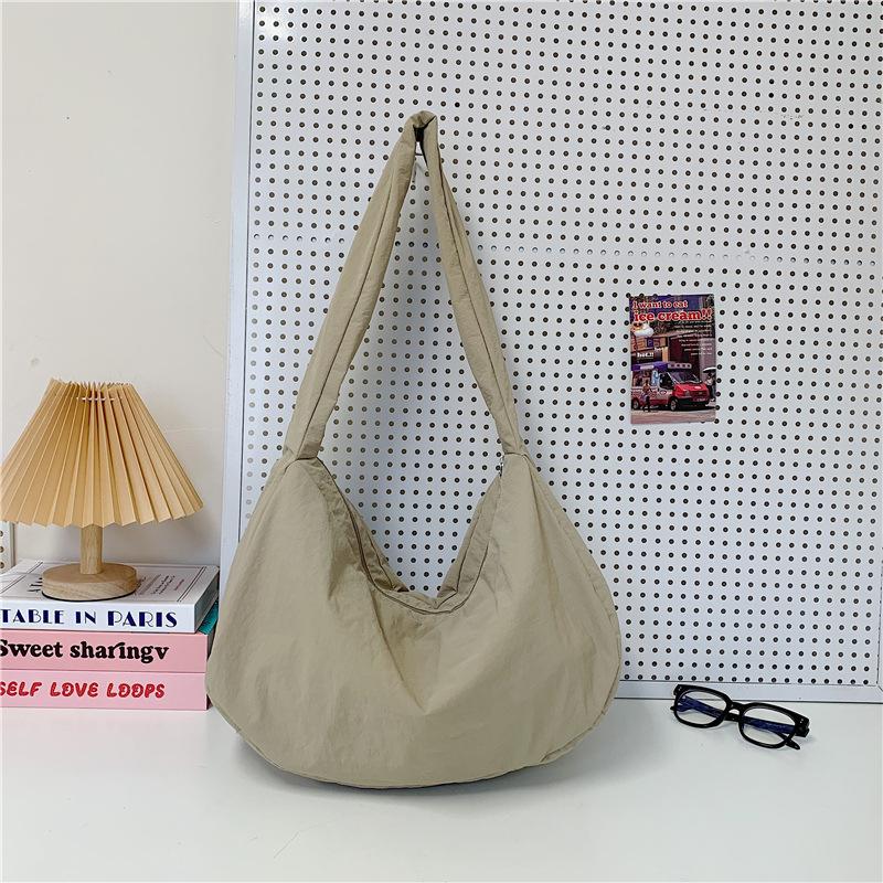 Borsa Tote Casual da Donna Stile Giapponese Grande Capacità a Spalla/Crossbody per Pendolari Sottobraccio