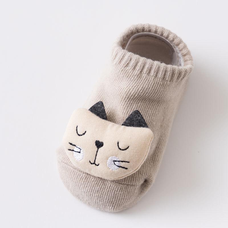 Anti-slip Baby Floor Socks High Quality Cotton Toddler Short Sock Cute Animals Children Boat Sock Boy Girl Kids Cartoon Footwear