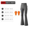 WOSAWE Women Motorcycle Pants High Waist Stretch Motocross Riding Tights with Removable Knee Pads Fitness Flared Leg Pant