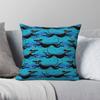 Blue Zoomies Greyhound Square Pillowcase Polyester Linen Velvet Printed Zip Decor Home Cushion Case
