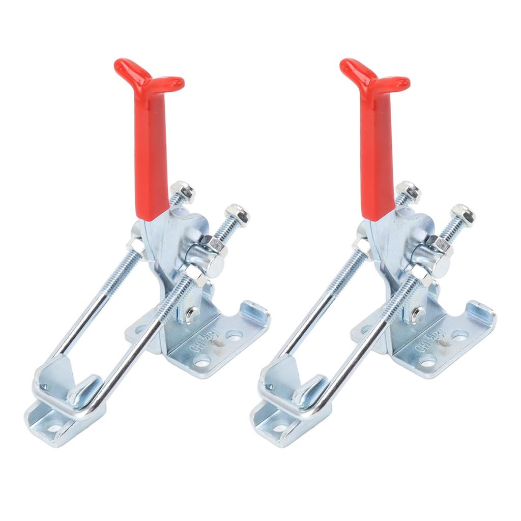 2PCS Adjustable Toggle Clamp U Bolt Iron Galvanizing Heavy Duty Quick Release Fixture Clamp for Box Door