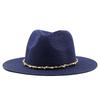 New chain jazz straw hat spring and summer men's and women's outdoor beach sun protection hat