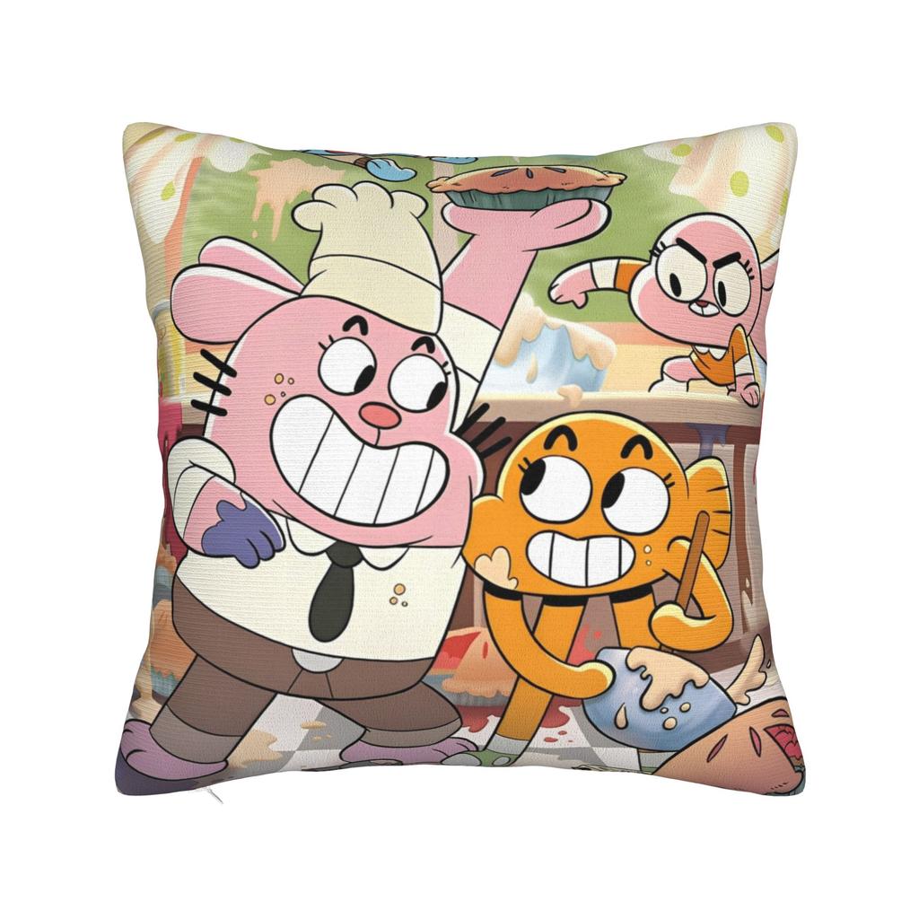 The Amazing World Of Gumballs  Pillowcases Stuff Soft Cushion Cover Gift  Pillow Case Cover Home Multiple Sizes