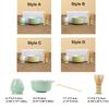 4ks Vintage Matcha Čajová Sada Keramická Matcha Chasen Sada Elegantní Stojan na Matcha Metličku Kit Čajovna