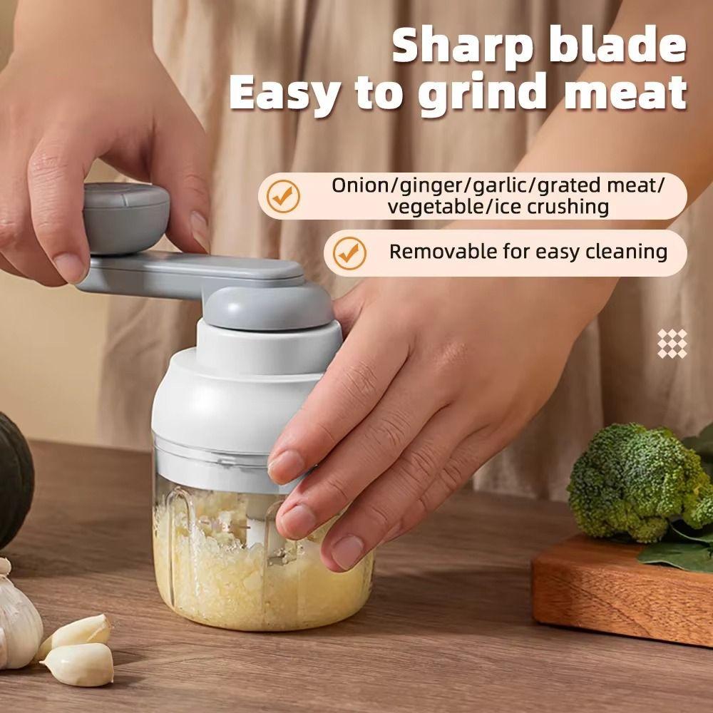 Multifunctional Vegetable Mincer Rotate Design Garlic Crusher Cooking Accessories