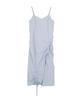 HIGH SCHOOL DISCO Shirred Detail Sleeveless Long Dress Sky Blue