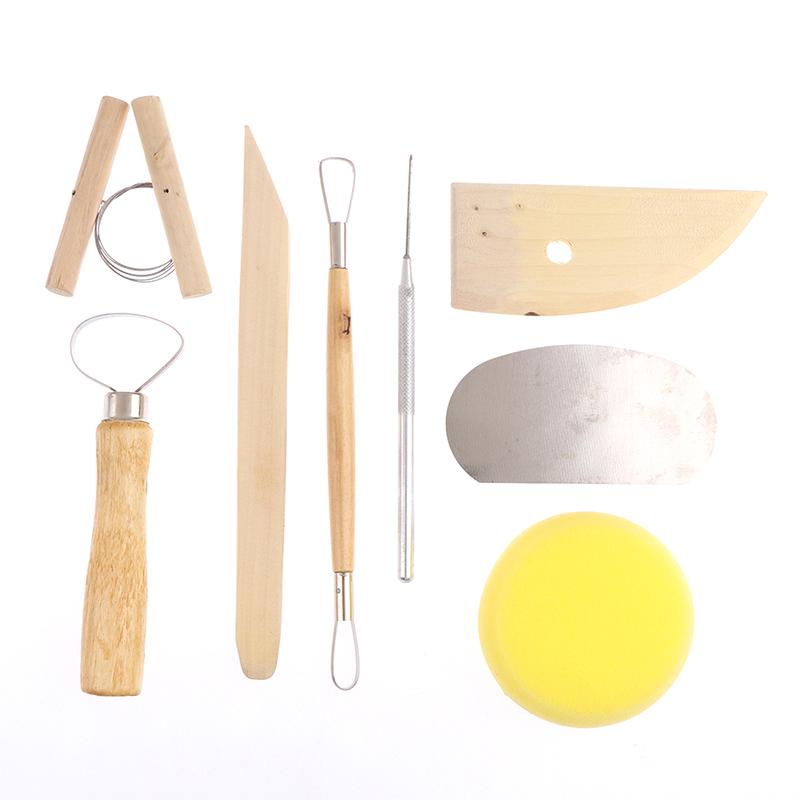 8Pcs/Set Pottery Diy Tool Clay Molding Ceramics Molding Tools Artwork Kit