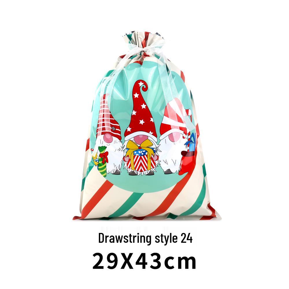 Exclusive Christmas Drawstring Gift Pouch - Festival Candy Bag in Stock